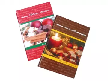 Rezeptbuch / Kladde für Weihnachtsrezepte