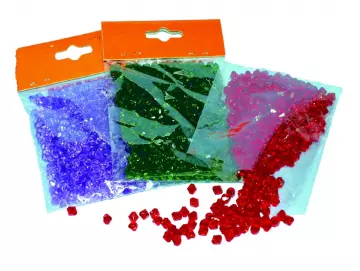 Dekosteinchen Glitter bunt