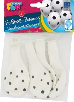 Luftballons FUSSBALL 4er