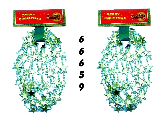 Baumkette Sterne silberfarbig