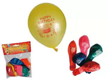 Luftballons 6er-Set HAPPY BIRTHDAY