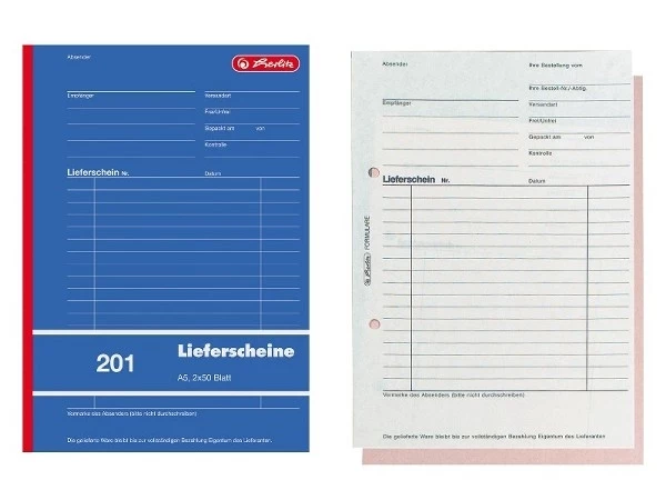 Formularbuch LIEFERSCHEIN A6