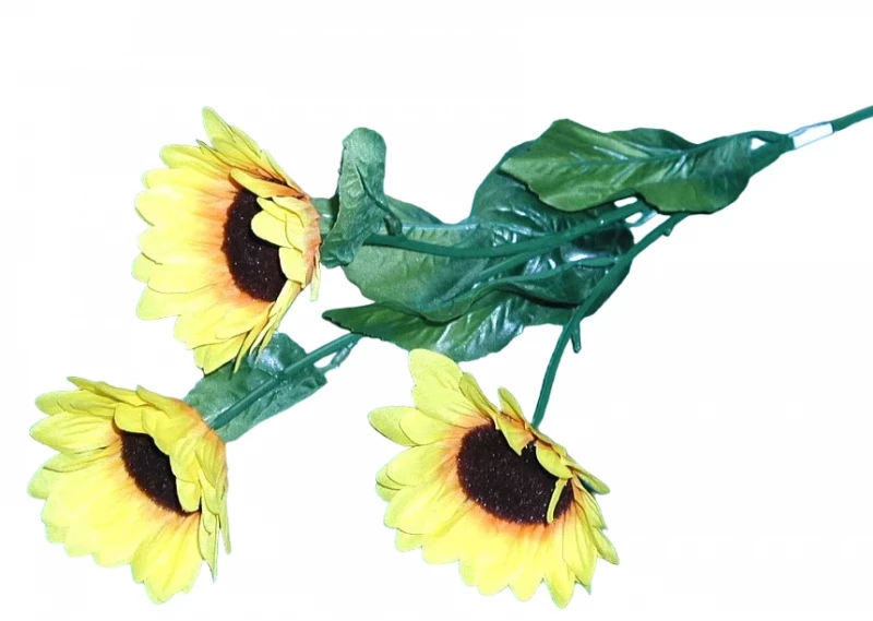 Kunstblume Sonnenblumen 66cm 3X