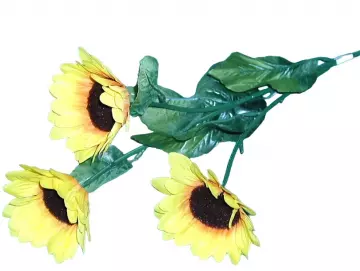 Kunstblume Sonnenblumen 66cm 3X