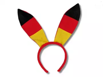 Plüsch-Haarreifen BUNNY Deutschlandflagge