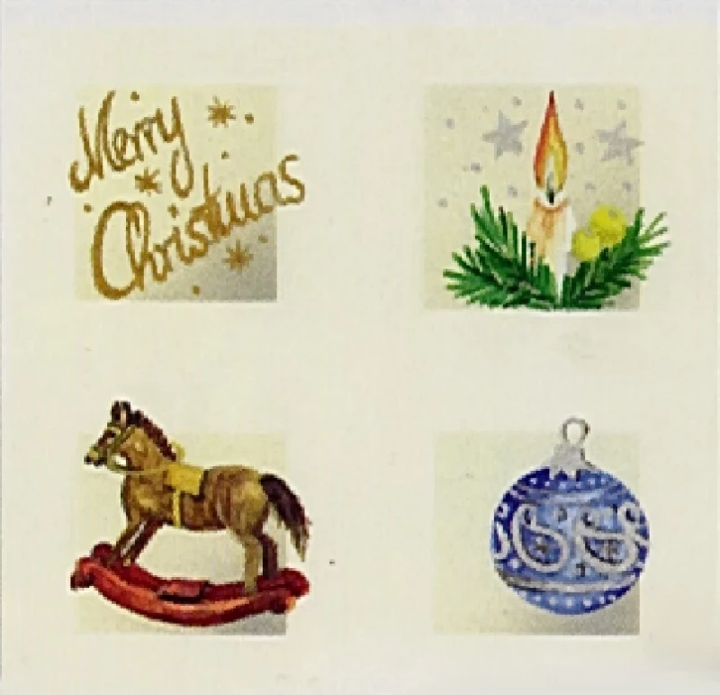 Servietten 20er-Pg. Chritsmas-Symbols