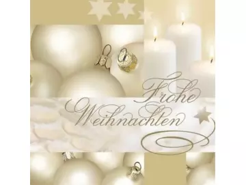 Servietten 20er-Pg. Frohe Weihnachten