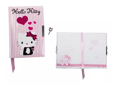 Notizbuch mit Schloss HELLO KITTY