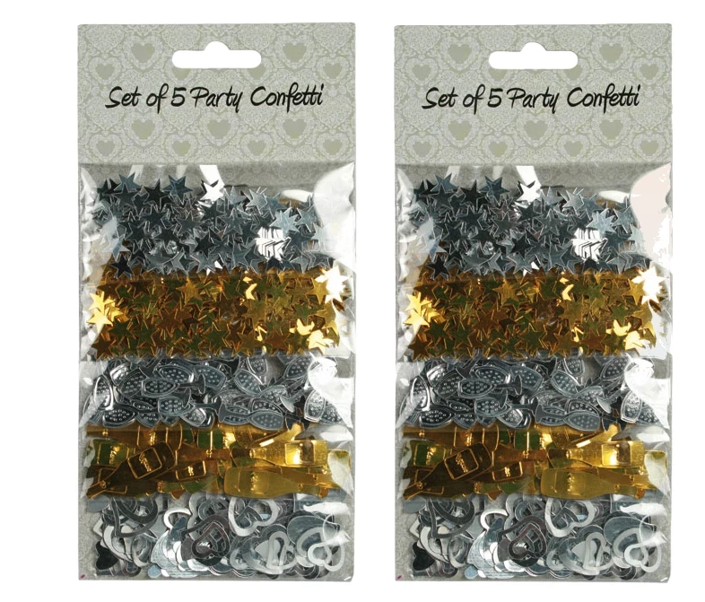 Party-Konfetti silber-gold