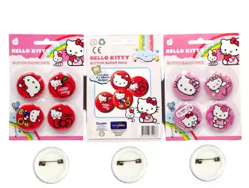 Ansteckbutton 4er-Set HELLO KITTY