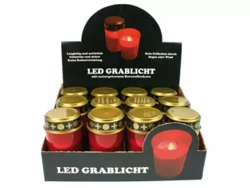 Grablicht LED mit flackerndem Licht